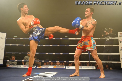 2011-04-30 Ring Rules 3143 - K-1 - 70kg - Alessandro Campagna ITA - Iulian Imeri ITA
